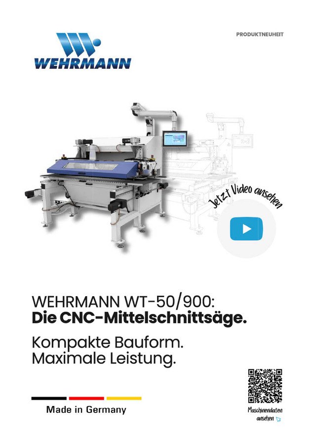 CNC-Mittelschnittsäge / WEHRMANN / WT-50/900 CNC-Mittelschnittsäge / WEHRMANN / WT-50/900